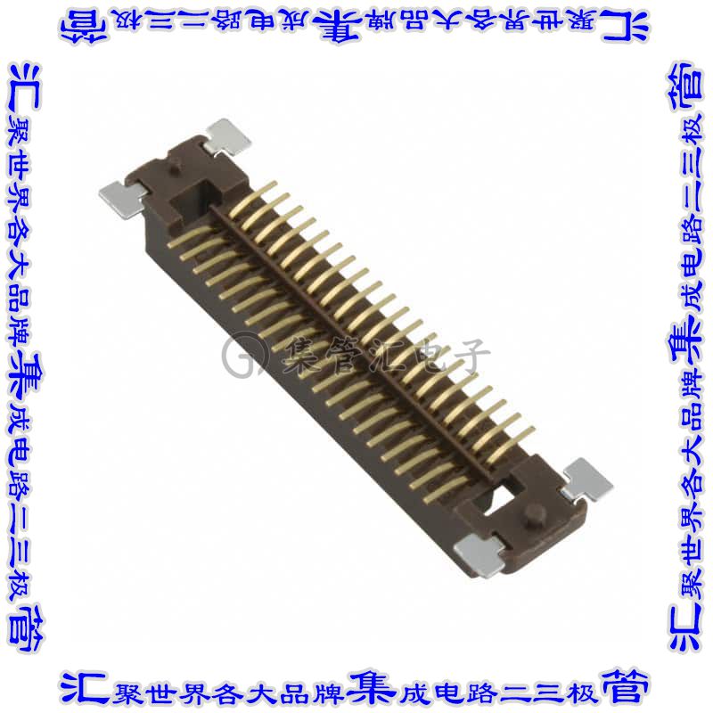 P50L-040P-AS-DA 板对板连接器40POS插头中央触点带2排1.27mm表贴
