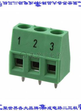 1715857 线对板连接器3POS接线端子5.08mm通孔水平带板