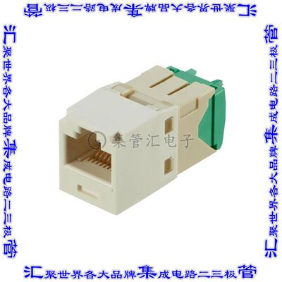 CJT688TGIW 接插件连接器MINI-COM MODULE, CAT 6, 28/30 AW