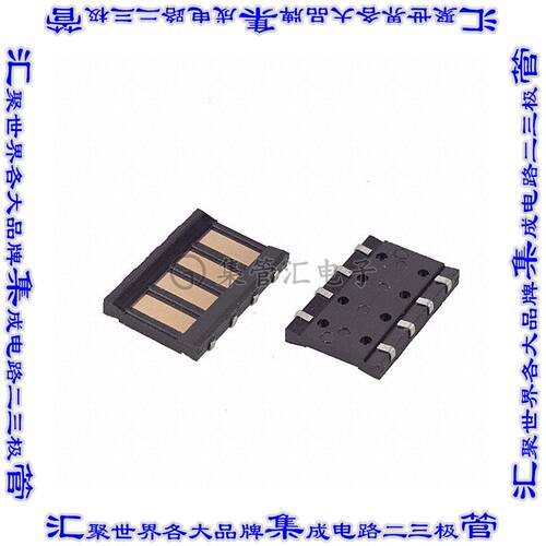 70ADJ-4-FL0G 弹簧式连接器4POS压缩触点母型4mm表面贴装镀金
