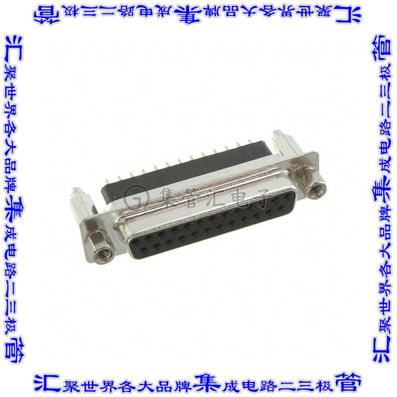 DB25-SE-1-BL-JS 连接器25POS插座母插口2排D-Sub通孔