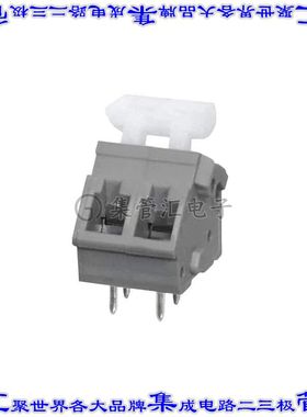 TBL005A-500-02GY-2WT 线对板连接器2POS接线端子5mm通孔45角度带