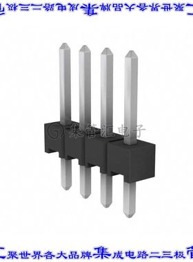 4-103327-0-04 针座连接器4POS分离式2.54mm公形插针通孔直针锡