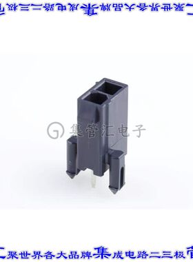 1724470002 针座连接器2POS接头2排公形插针通孔直针锡