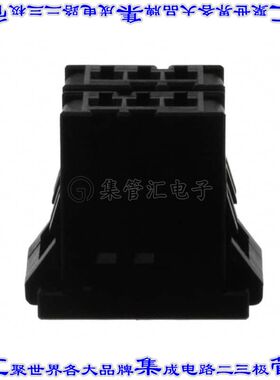 3-178127-6 矩形连接器外壳6POS插座2排3.81mm母形插口黑色自由悬