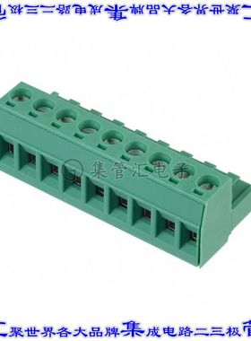 1757080 端子块连接器9POS插头母插口5.08mm绿色自由悬挂