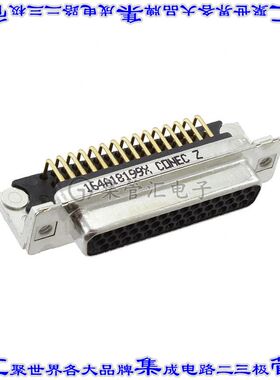 164A18199X 连接器44POS插座母插口3排D-Sub高密度板边缘