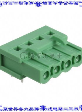 1786420 端子块连接器4POS接头母型插口5.08mm绿色90DEG通孔
