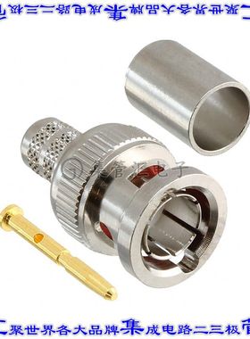 112957 同轴连接器BNC插头公引脚压接75欧姆自由悬挂