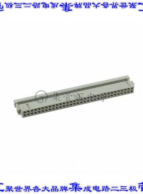6-215882-4 矩形连接器64POS插座2排2.54mm母插口灰色IDC镀金自由