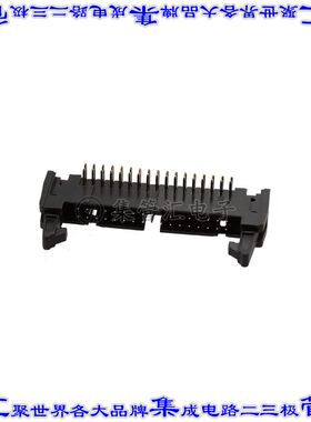 MHR-34-HUAL 针座连接器34POS接头2排2.54mm公形插针通孔直角镀金