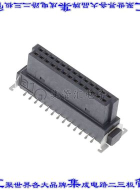 1714882 针座连接器26POS插座2排1.27mm母形插口表贴SMD镀金