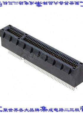 PCIE-098-02-F-D-EMS2 卡边缘连接器98POS母头2排1mm黑色镀金