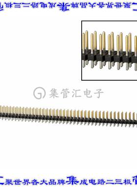 4-103186-0 针座连接器80POS分离式2排2.54mm公形插针通孔直针镀