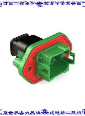 AT04-08PC-PM15 矩形连接器外壳8POS插座2排公形引脚绿色面板安装