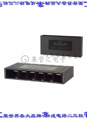 1-179960-3 针座连接器6POS接头10.16mm公形插针通孔直针镀金