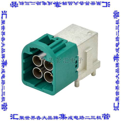 MHSD-04Z-AM-PRA-TR 同轴连接器插头公引脚焊接50欧姆通孔直角
