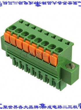1986723-8 端子块连接器8POS插头母插口3.5mm绿色自由悬挂