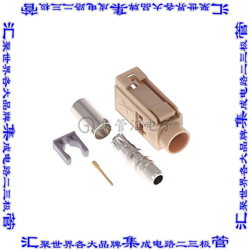 FK1FIG 同轴连接器SMB插孔母形插口压接50欧姆自由悬挂