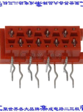 215460-8 针座连接器8POS插座2排2.54mm叉状通孔直角锡