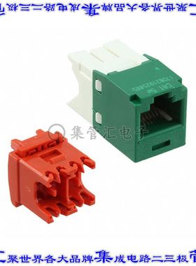 CJ5E88TGGR 接插件连接器CATEGORY 5E, RJ45, 8-POSITION, 8