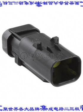 776428-3 矩形连接器外壳2POS插座4.5mm公形引脚黑色自由悬挂