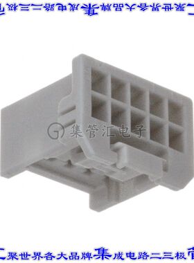 5016461000 矩形连接器外壳10POS插座2排2mm母形插口天然色自由悬
