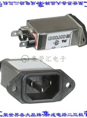 1EF1F 电源接入连接器3POS插座公型片状插脚IEC320-C14面板安装法