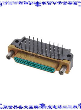 DCCM37PCBRP 连接器37POS插头公引脚2排D-TYPE型通孔直角