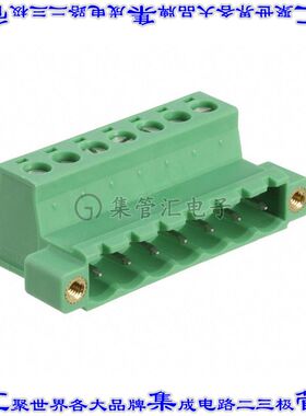 1825556 端子块连接器7POS插头公引脚5.08mm绿色自由悬挂