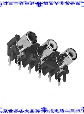 PJRAN3X1U03X 接插件连接器CONN RCA JACK MONO 3.2MM R/A