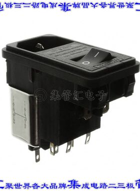 FN382-6-21 电源接入连接器3POS插座公插片模块IEC320-C14面板安