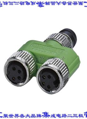 1572443 连接器adapter适配器 配电器Y形公引脚 至 母插口