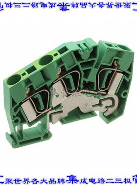 1771360000 端子块连接器3POS接地地面8.1mm绿色黄色8-22AWG