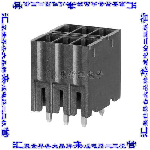 TBP03R3-350-05BK 端子块连接器10POS接头公引脚带罩2排3.5mm黑色