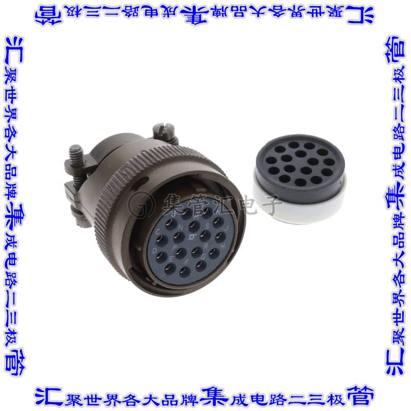 MS3116F20-16S 圆形连接器16POS插头母插口焊杯镀金自由悬挂