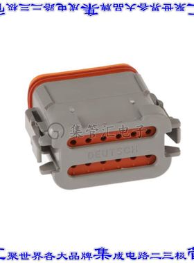 DT06-12SA-C017 矩形连接器外壳12POS插头2排母形插口灰色自由悬