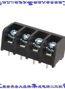 6DBL-04-006 端子块连接器4电路隔板接线座9.53mm螺钉带紧固板