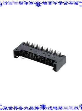 XW4M-28D2-H1DS 端子块连接器28POS接头公引脚带罩2排3.5mm黑色90