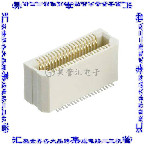 M58-2500442R 板对板连接器40POS插座外罩触点2排0.5mm表贴SMD镀