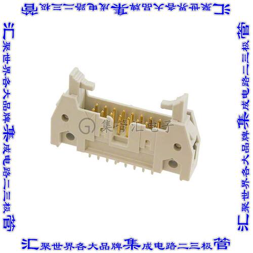 71918-216LF 针座连接器16POS接头2排2.54mm公形插针通孔直针镀金