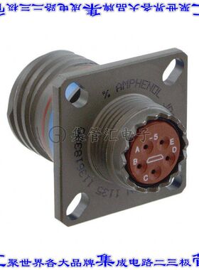 D38999/20WB5PNLC 圆形连接器5POS插座外壳用于公插针草绿色面板