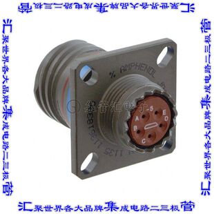 D38999/20WB5PNLC 圆形连接器5POS插座外壳用于公插针草绿色面板