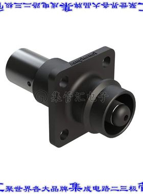 ATHP041P08NN-50 矩形连接器1POS插座公引脚黑色银面板安装