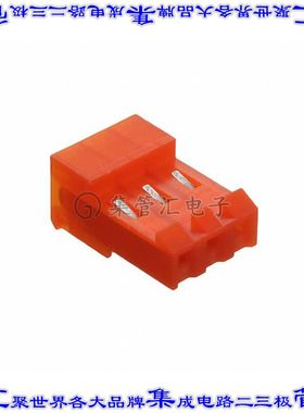 MTD-B-03-A-2 矩形连接器3POS插座3.96mm母插口橙色IDC锡自由悬挂