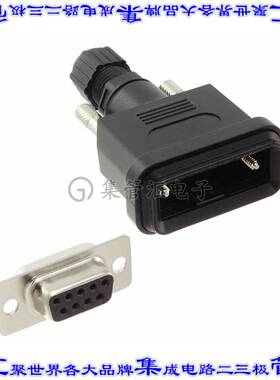 DCCDB09F 连接器9POS插座母插口2排D-Sub自由悬挂