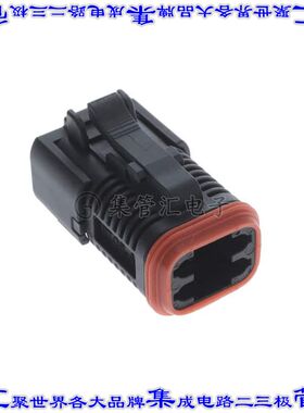 IT06-4S-004-N 矩形连接器外壳4POS插头2排母形插口黑色自由悬挂