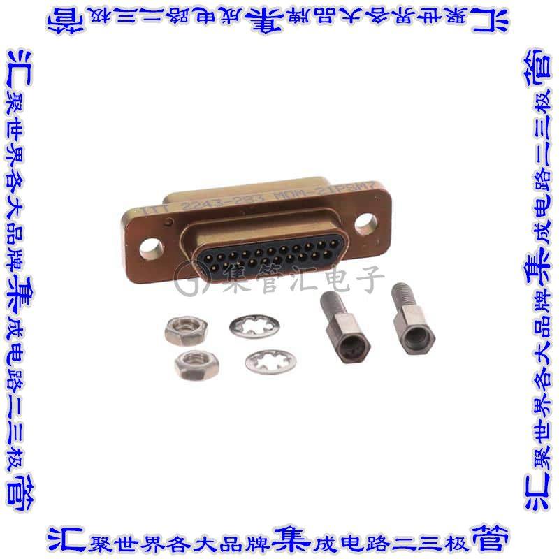 MDM-21PSM7 连接器21POS插头公引脚2排D-TYPE型面板安装