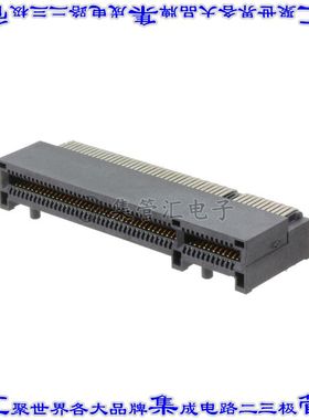 PCIE-098-02-S-D-RA 卡边缘连接器98POS母头2排1mm黑色镀金