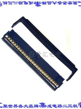 66900-250LF 矩形连接器50POS插座2排2.54mm母插口蓝色IDC镀金自
